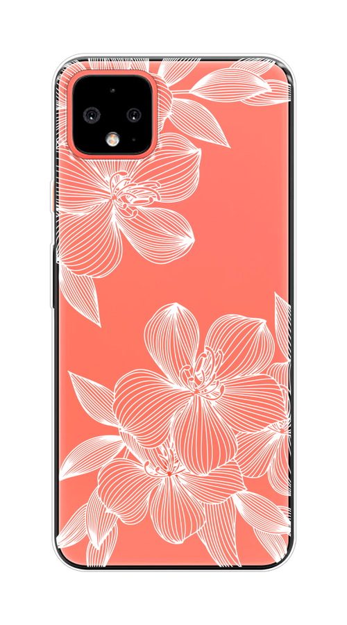 

Чехол на Google Pixel 4 XL "Крокус", Белый;прозрачный, 270550-1