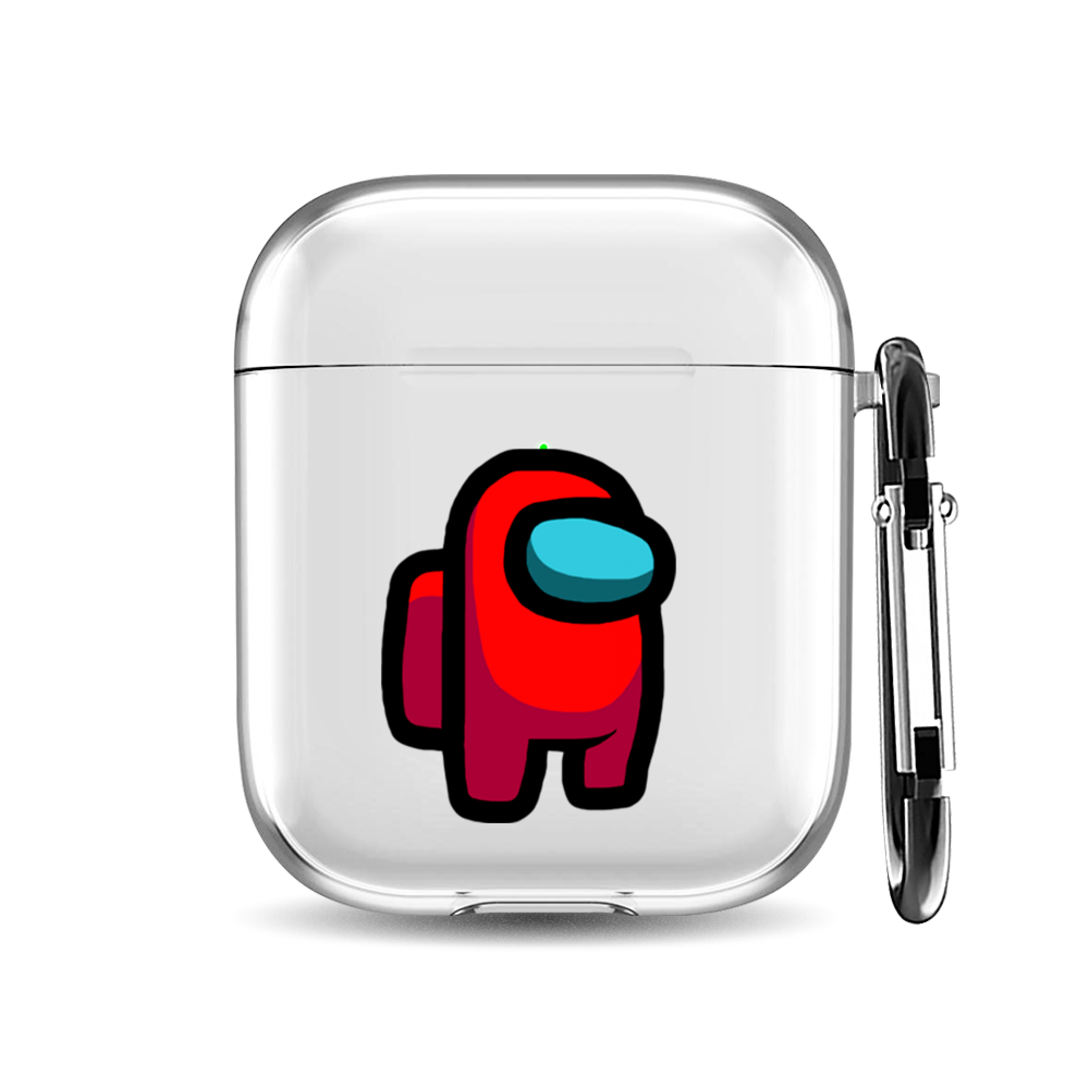 

Силиконовый чехол для наушников Airpods 1/2 "Красный астронавт", AIPC-410-9A-1