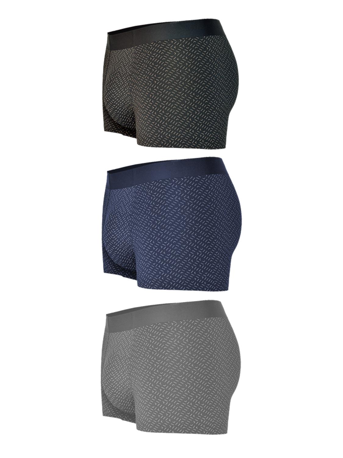 Комплект трусов мужских Sergio Dallini SGK2925 черных; синих; серых XXL