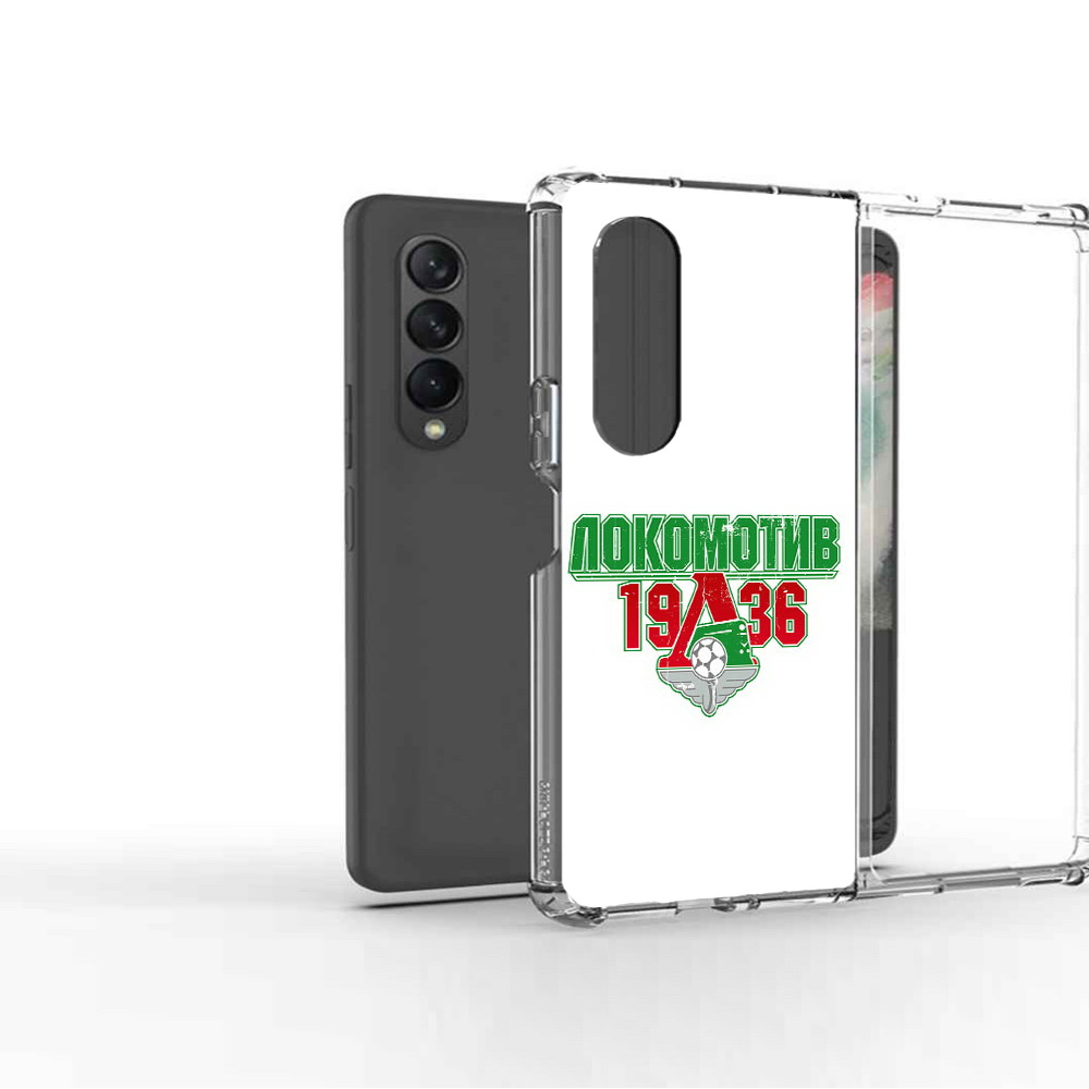 

Чехол MyPads Tocco для Samsung Galaxy Z Fold 3 ФК локомотив 1936, Прозрачный, Tocco