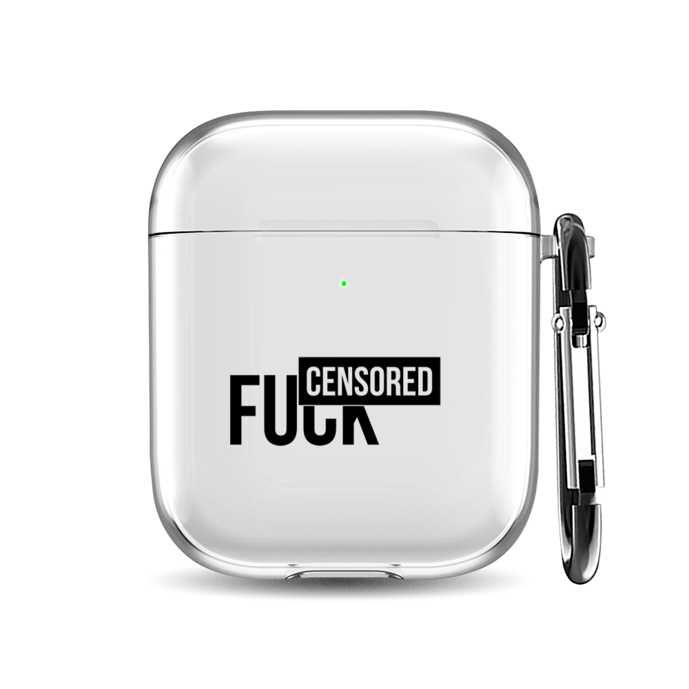 

Силиконовый чехол для наушников Airpods 1/2 "Fuck censored", AIPC-410-9A-1