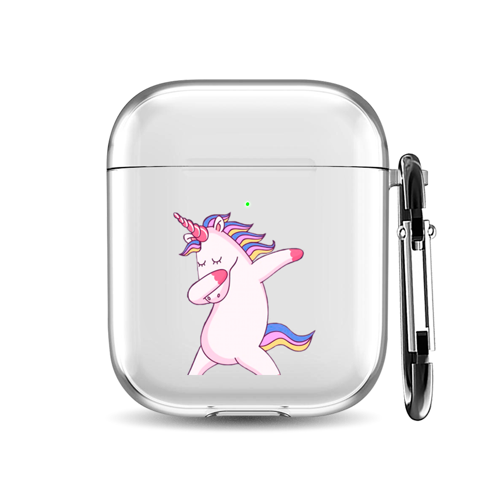 

Силиконовый чехол для наушников Airpods 1/2 "Единорог в тренде", AIPC-410-9A-1