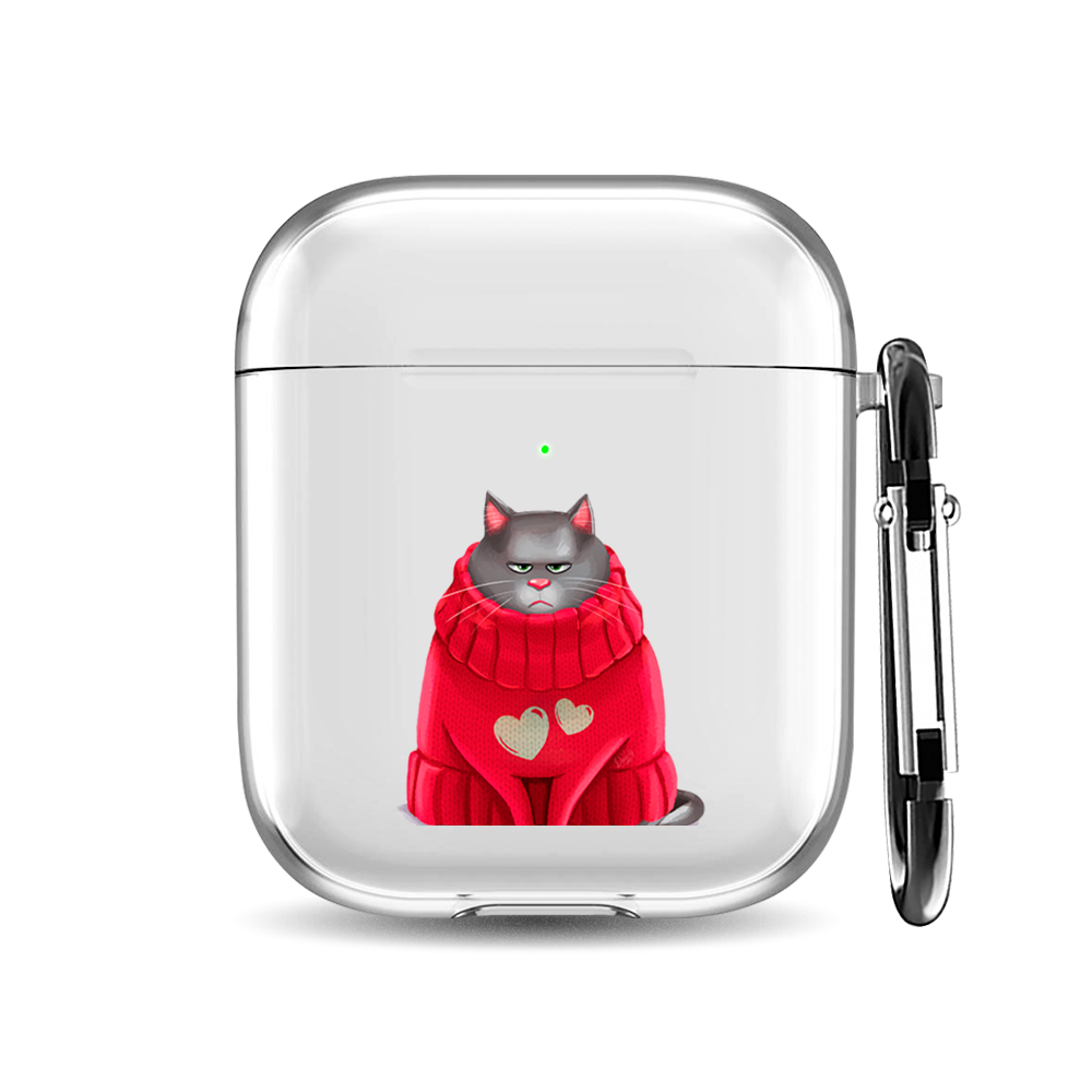 

Силиконовый чехол для наушников Airpods 1/2 "Хлоя в свитере", AIPC-410-9A-1