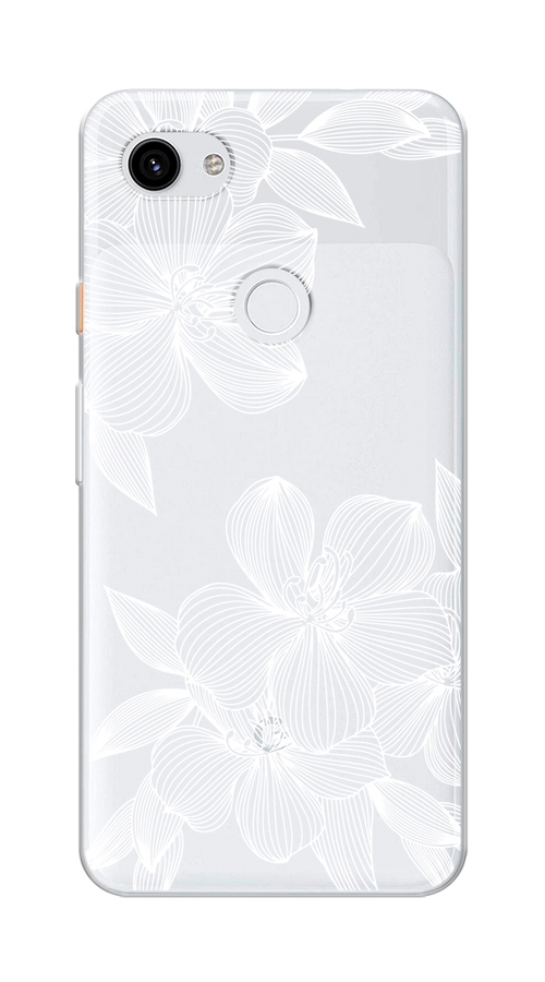 

Чехол на Google Pixel 3A XL "Крокус", Белый;прозрачный, 270450-1