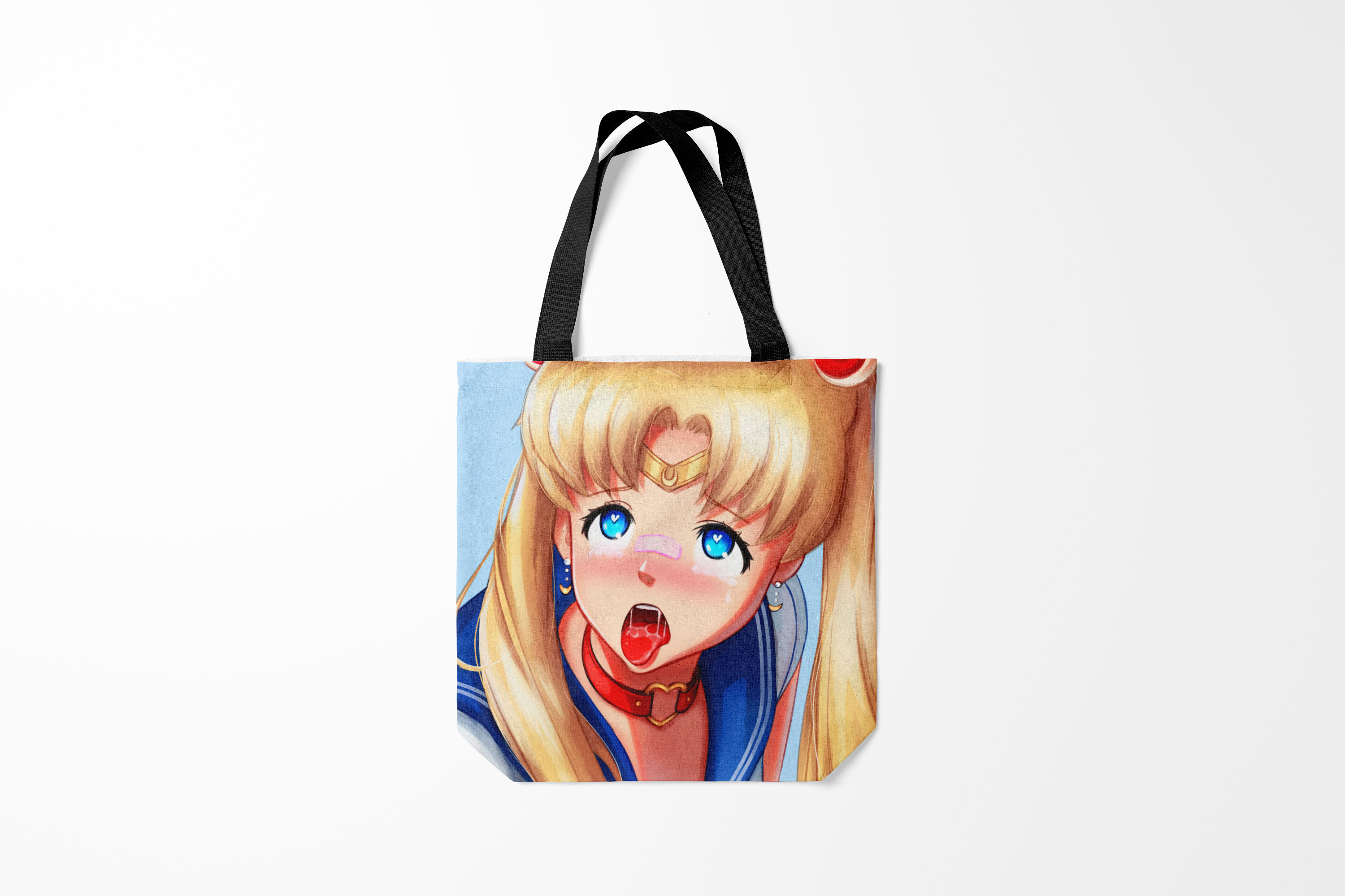 

Сумка шoппер унисекс Burnettie Sailor Moon AHEGAO, голубой, Sailor Moon AHEGAO