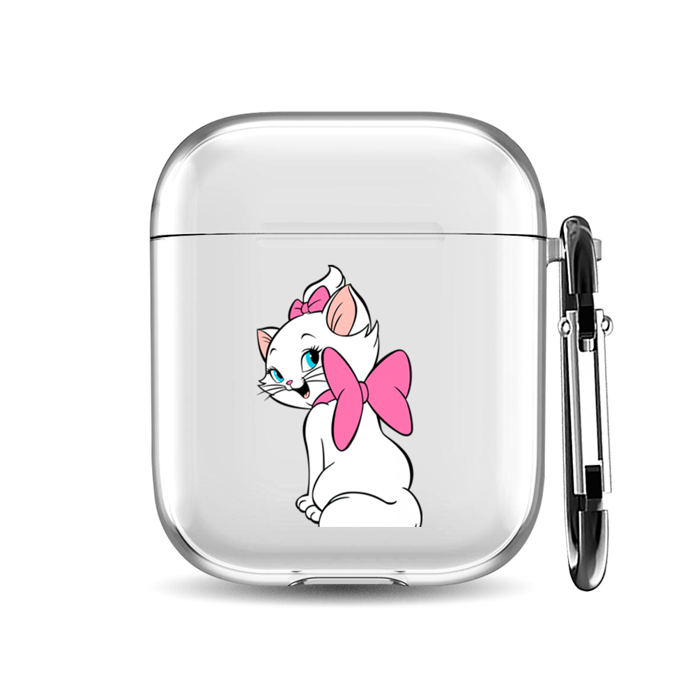 

Силиконовый чехол для наушников Airpods 1/2 "Розовый бант Мари", AIPC-410-9A-1