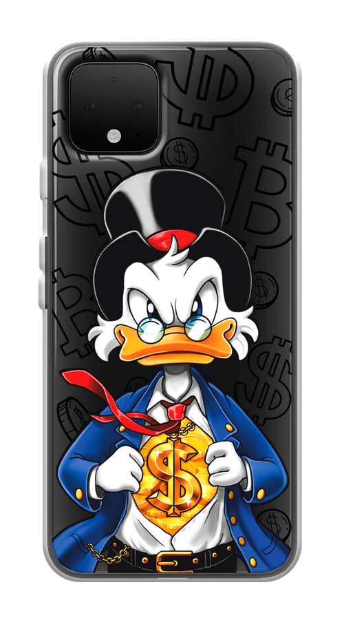 

Чехол на Google Pixel 4 "Scrooge Goldman", Черный;белый;синий, 270250-1