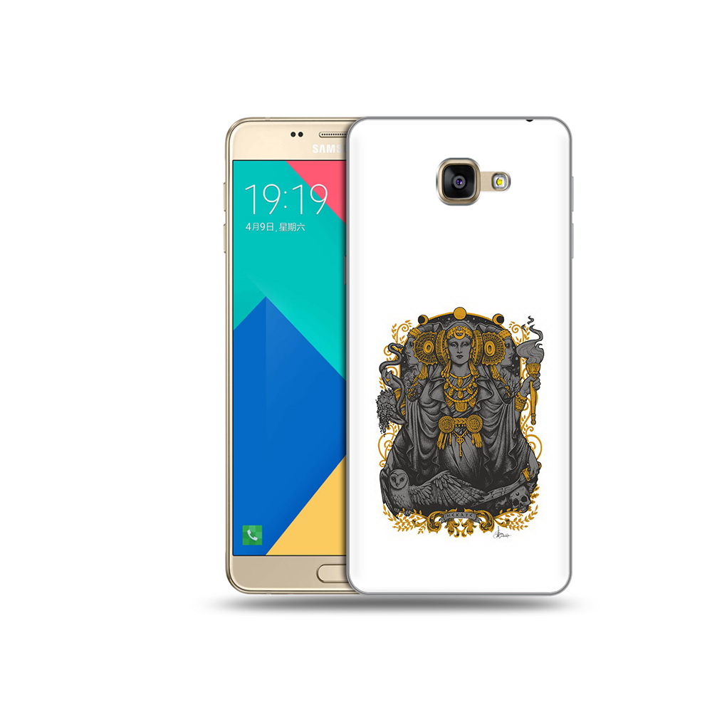 

Чехол MyPads Tocco для Samsung Galaxy A9 божество с золотыми элементами (PT25200.562.241), Прозрачный, Tocco