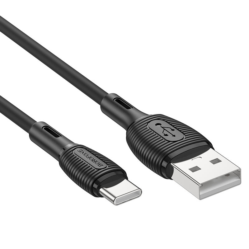 

Кабель USB Type-C-USB BOROFONE BX86 1м черный, BX86