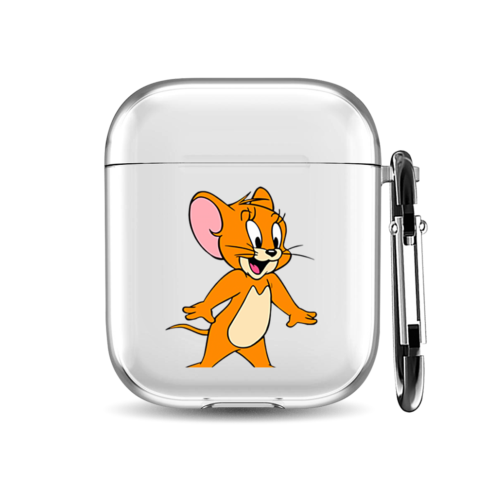 

Силиконовый чехол для наушников Airpods 1/2 "Веселый Джерри", AIPC-410-9A-1