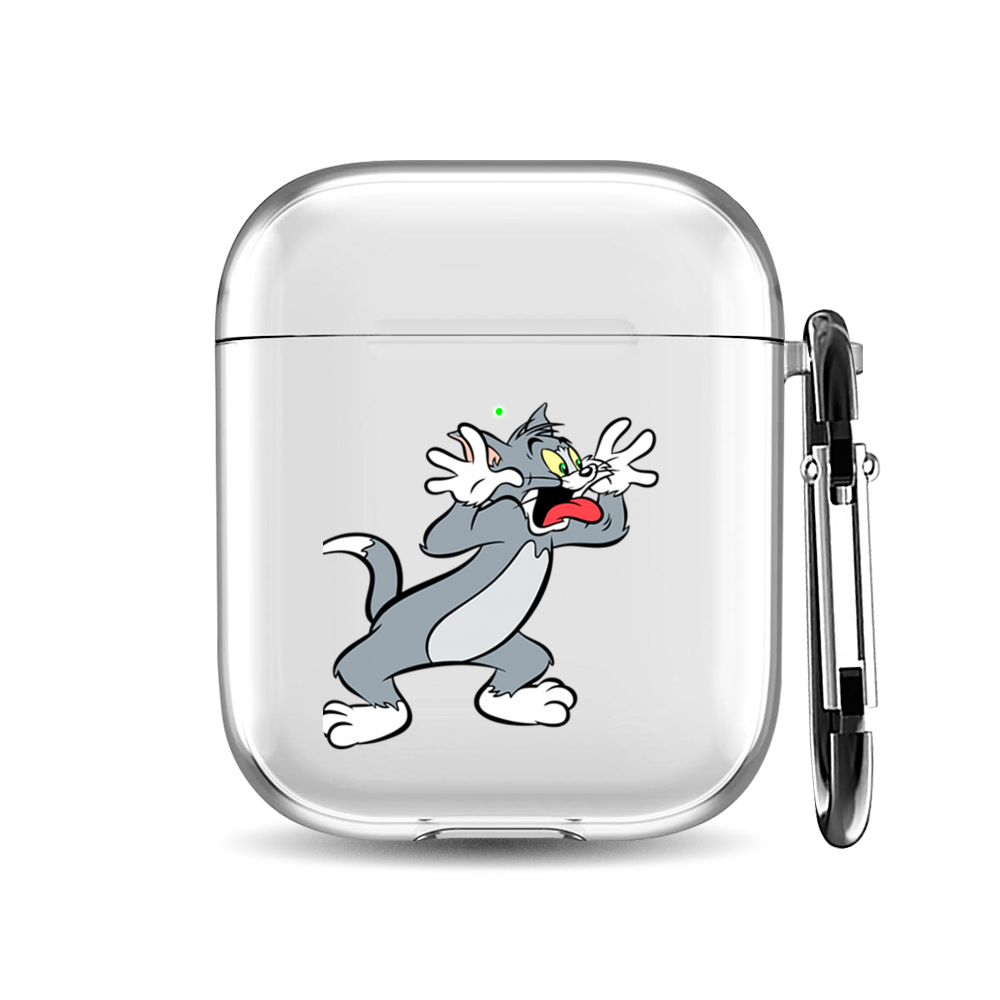 

Силиконовый чехол для наушников Airpods 1/2 "Том кривляется", AIPC-410-9A-1