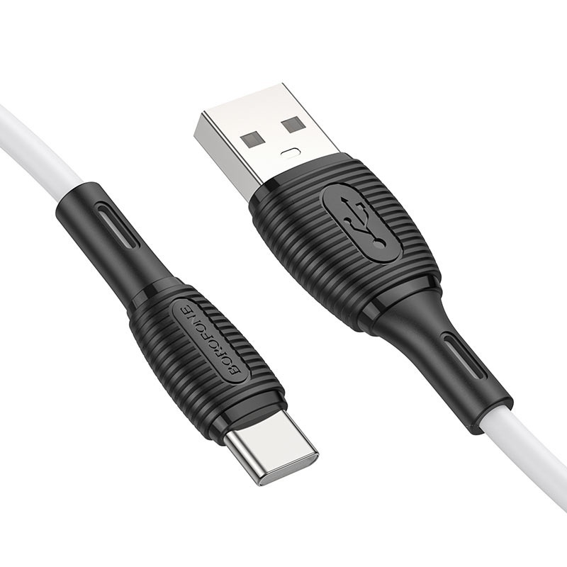 

Кабель USB Type-C-USB BOROFONE BX86 1м белый, BX86