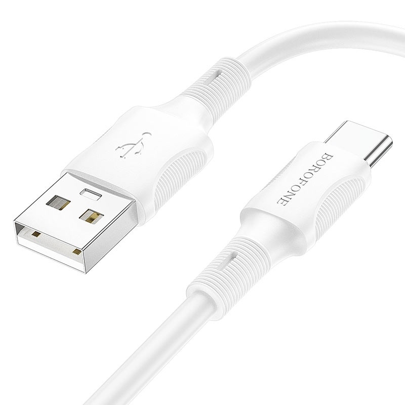 

Кабель USB Type-C-USB BOROFONE 1м белый