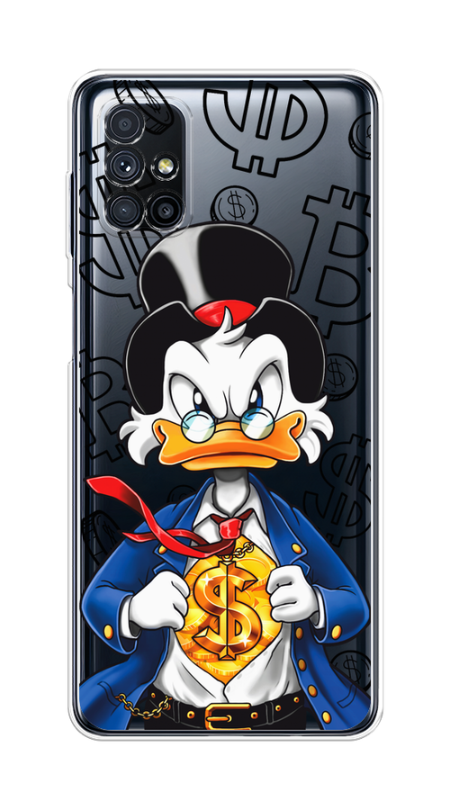 

Чехол на Samsung Galaxy M31s "Scrooge Goldman", Черный;белый;синий, 2101450-1