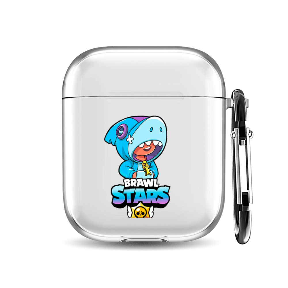 

Силиконовый чехол для наушников Airpods 1/2 "Леон акула", AIPC-410-9A-1