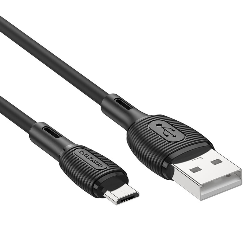 

Кабель micro USB-USB Borofone 1м черный