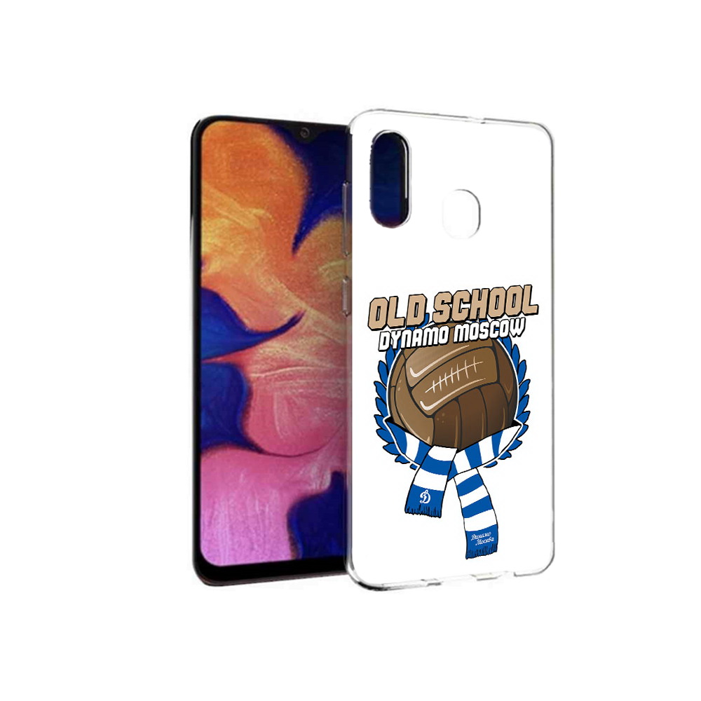 

Чехол MyPads Tocco для Samsung Galaxy A30 ФК Динамо олд скул (PT126700.499.176), Прозрачный, Tocco