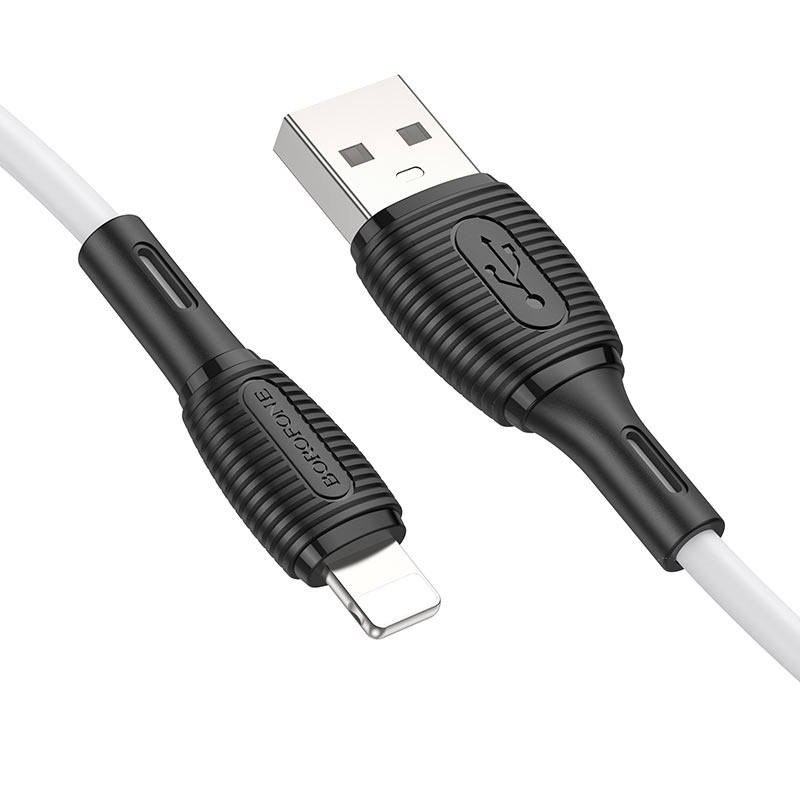 

Кабель Lightning-USB Borofone 1м белый