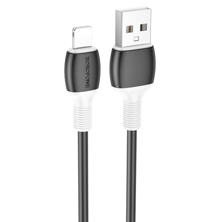 

Кабель Lightning-USB Borofone 1м черный