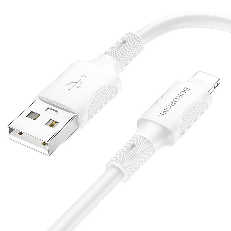 

Кабель Lightning-USB BOROFONE 1м белый