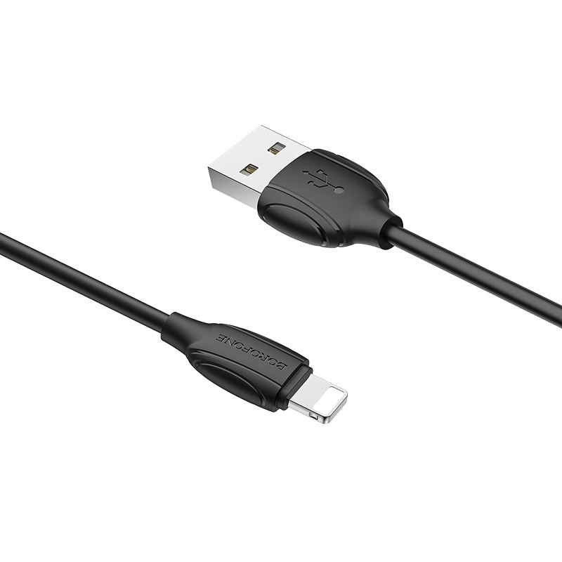 

Кабель Lightning-USB Borofone 1м черный