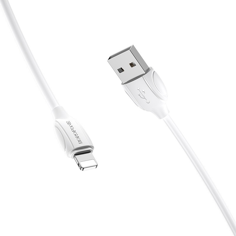 

Кабель Lightning-USB BOROFONE 1м белый