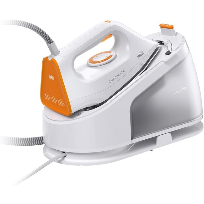 Парогенератор Braun CareStyle 1 Pro IS1511WH белый, оранжевый плеер hi fi flash digma s4 8gb белый оранжевый 1 8 fm microsd
