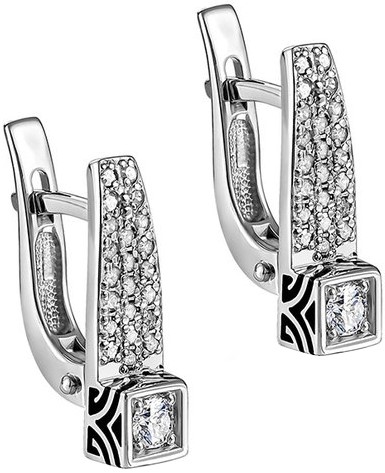 

Серьги женские Kabarovsky 12-11201-1002 из белого золота, бриллиант, 12-11201-1002