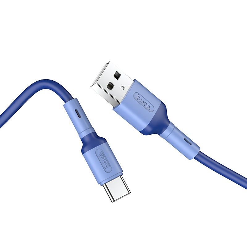 

Кабель USB Type-C-USB Hoco 1м синий