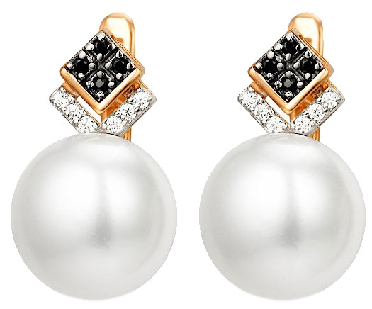 

Серьги женские Contessa 21802562-g из красного золота, жемчуг/фианит, 21802562-g