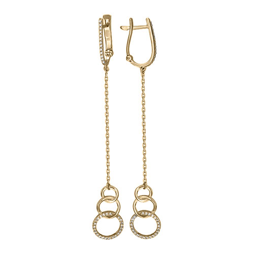 

Серьги женские Эстет 01S167432 из красного золота, фианит, 01S167432