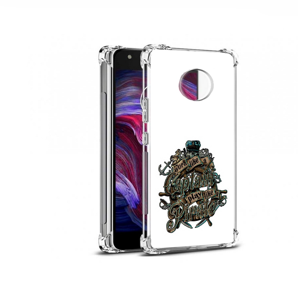 

Чехол MyPads Tocco для Motorola Moto X4 капитан пиратов (PT96319.371.385), Прозрачный, Tocco