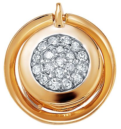 

Кулон женский Vesna jewelry 3985-151-01-00 из красного золота, бриллиант, 3985-151-01-00