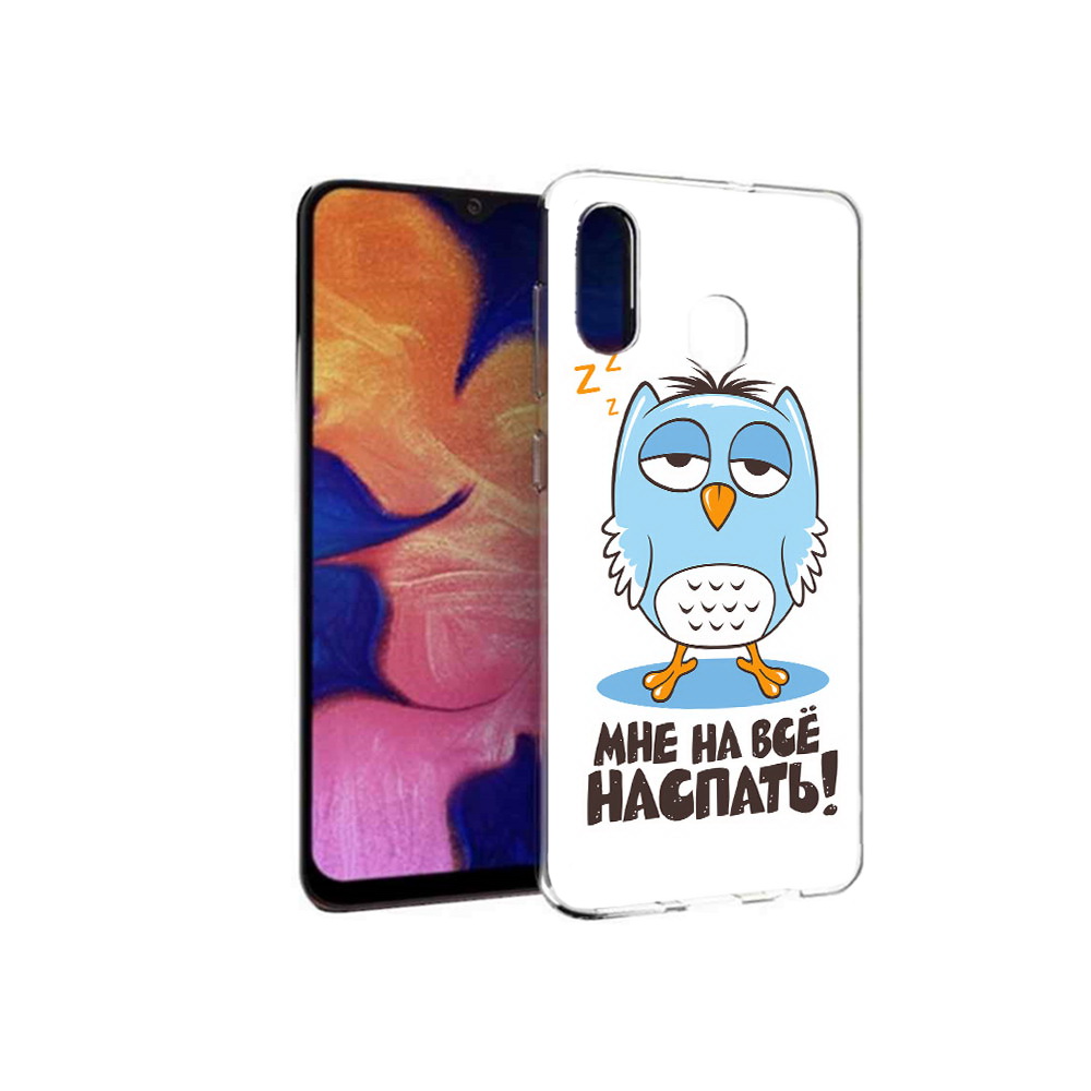 

Чехол MyPads Tocco для Samsung Galaxy A30 Мне на все наспать (PT126700.499.120), Прозрачный, Tocco
