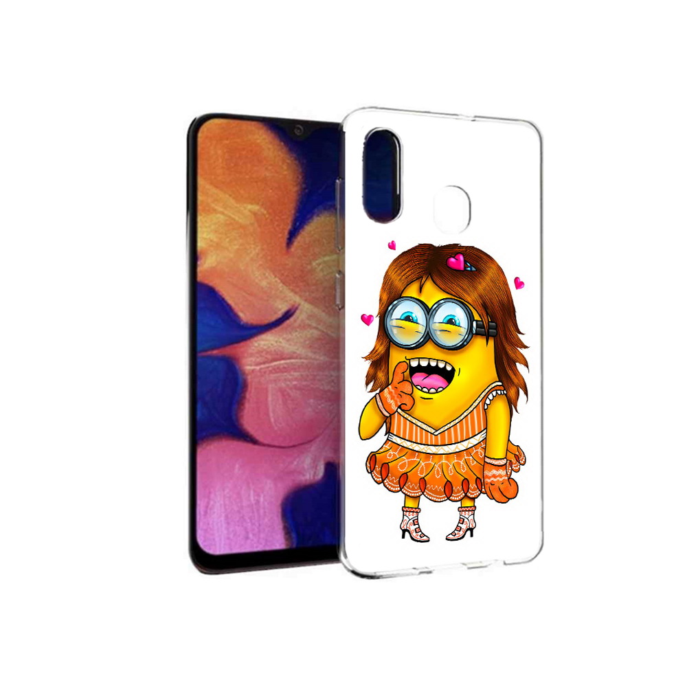 

Чехол MyPads Tocco для Samsung Galaxy A30 Миньон девочка (PT126700.499.116), Прозрачный, Tocco