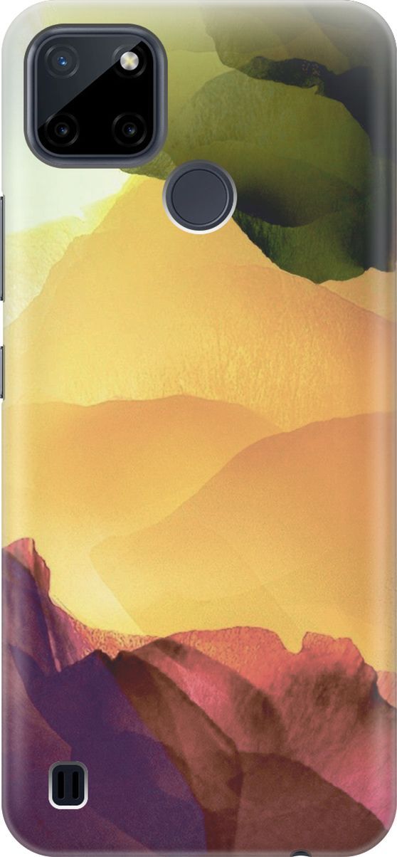 

Силиконовый чехол на Realme C21Y "Разноцветный гербарий", Желтый;зеленый, 6360