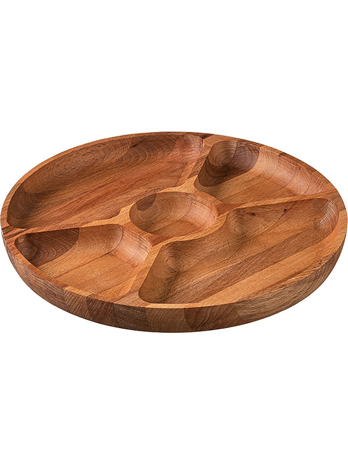 Менажница круглая ALM 25 см деревянная