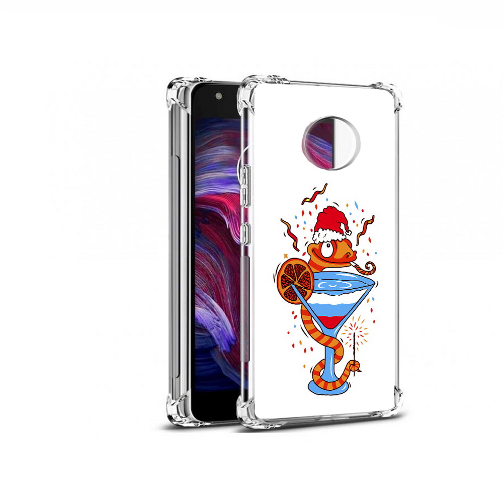 

Чехол MyPads Tocco для Motorola Moto X4 змейка (PT96319.371.364), Прозрачный, Tocco