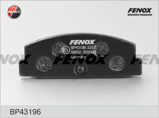 

Тормозные колодки FENOX задние дисковые для Mazda 323 1.4- 98-03/6 1.8- 02 BP43196