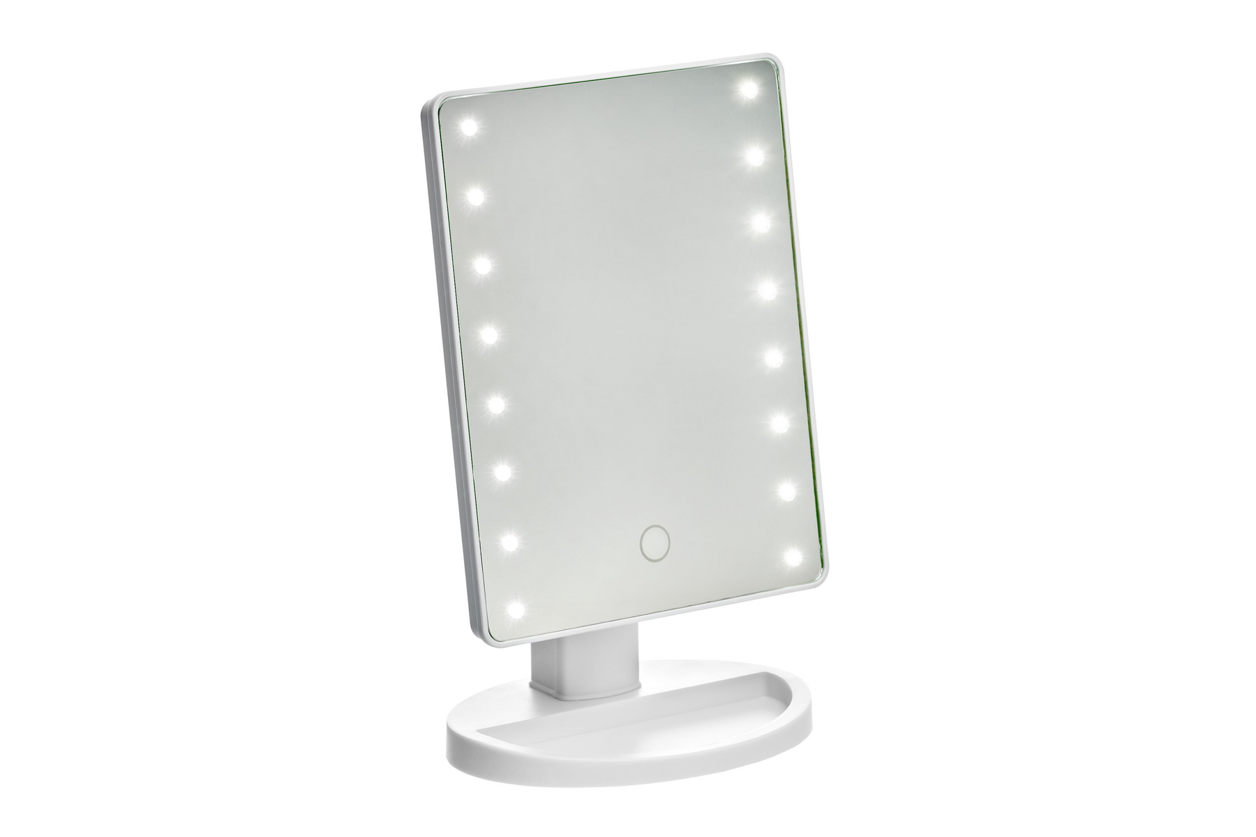 Зеркало настольное, Bradex с LED подсветкой для макияжа, KZ 1266 спонж для макияжа solomeya со срезом лиловый