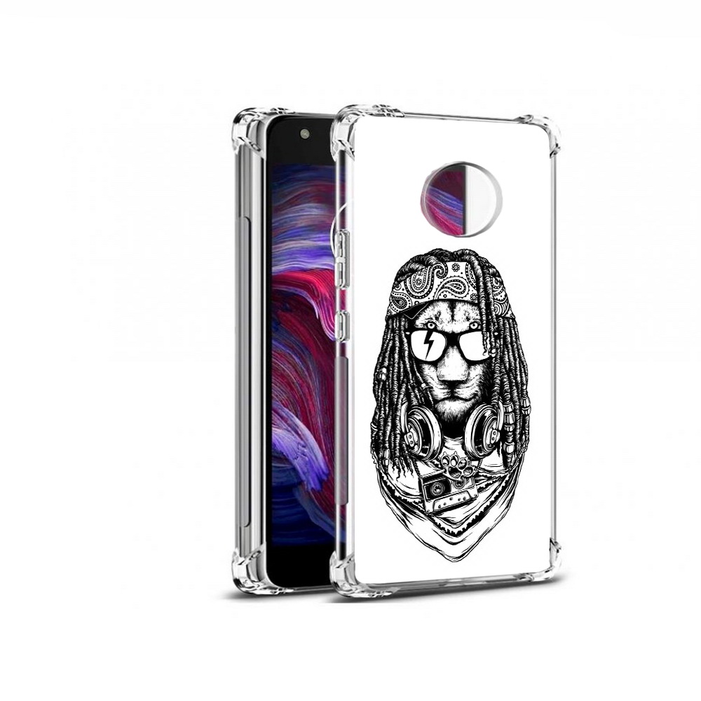 

Чехол MyPads Tocco для Motorola Moto X4 дреды льва (PT96319.371.338), Прозрачный, Tocco