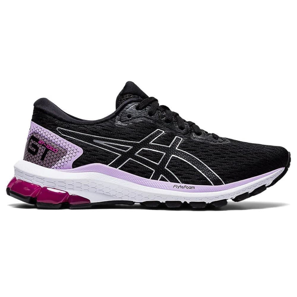 фото Кроссовки женские asics 1012a651-002 черные 6 us