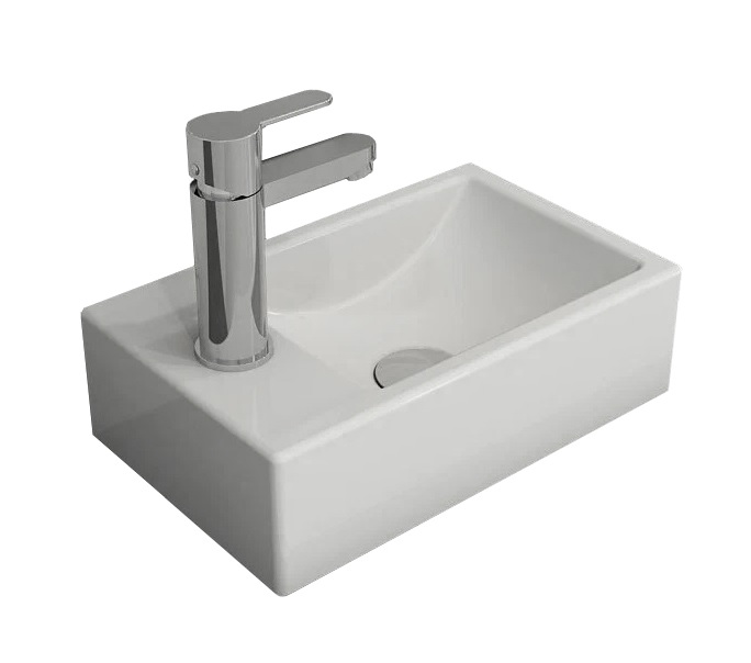 

Рукомойник Bocchi Mini 1418-001-0326 L, глянцевый белый, Mini 1418-001-0326 L, глянцевый белый