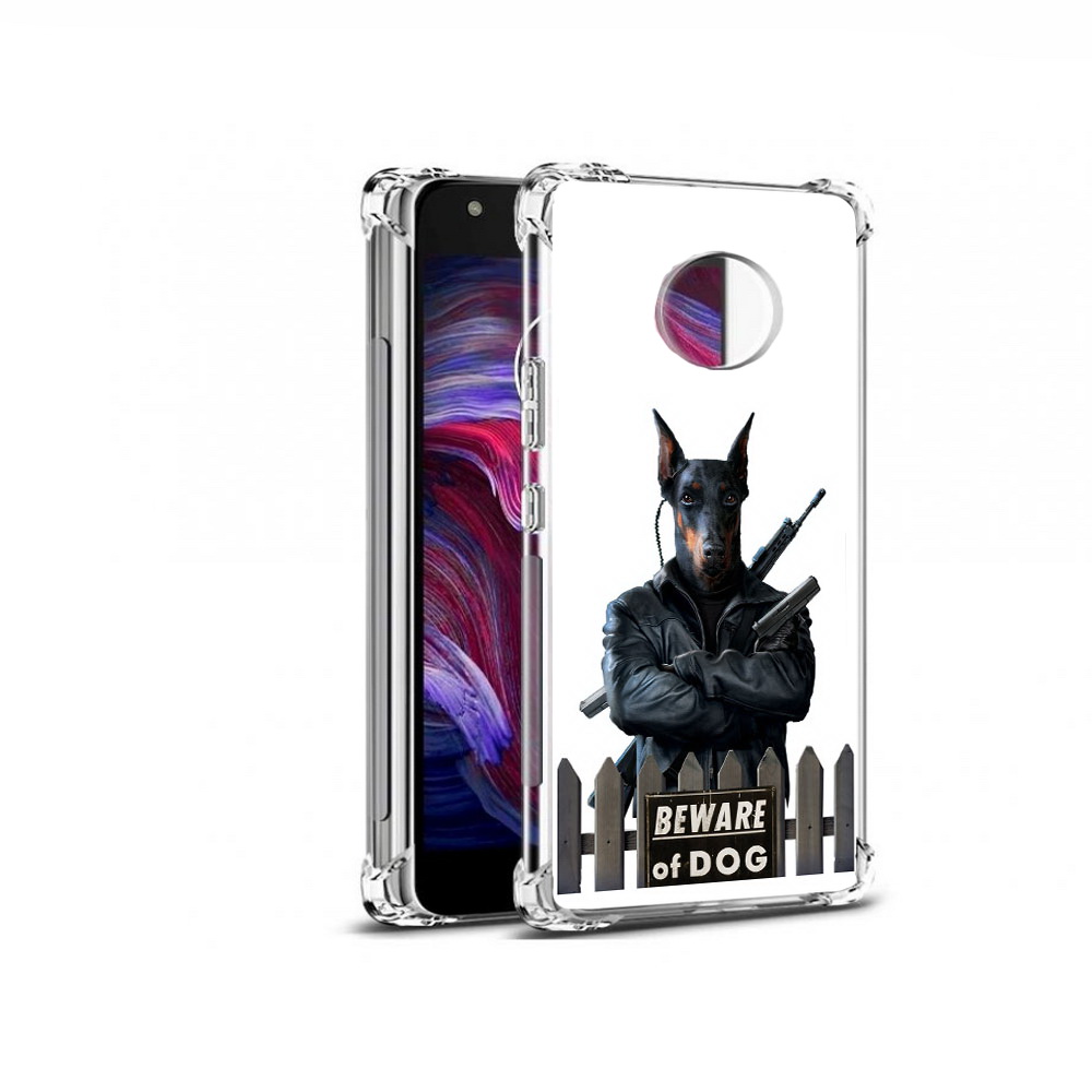 

Чехол MyPads Tocco для Motorola Moto X4 доберман (PT96319.371.332), Прозрачный, Tocco