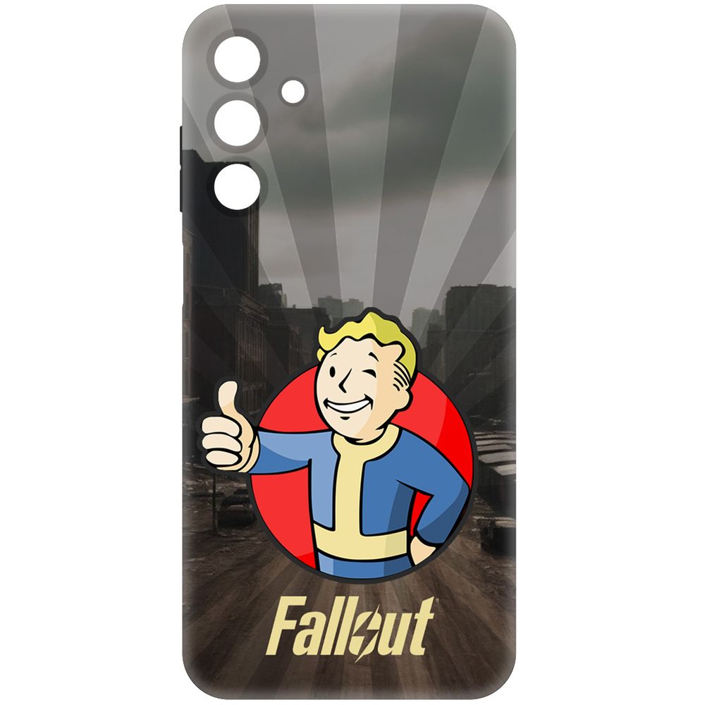 

Чехол-накладка Krutoff Soft Case Фоллаут (Fallout) - Волт-бой для Samsung Galaxy M15, Черный