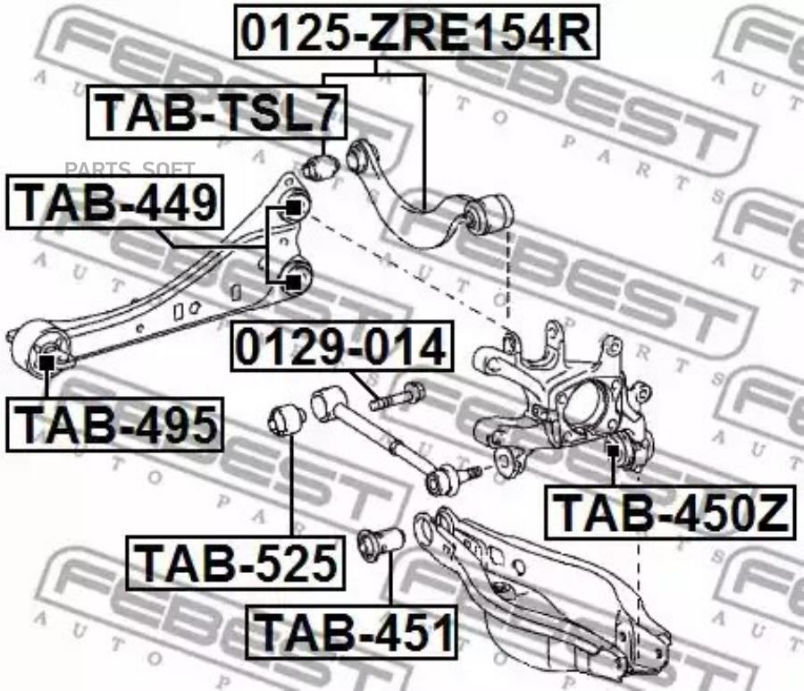 FEBEST Болт FEBEST 0129-014