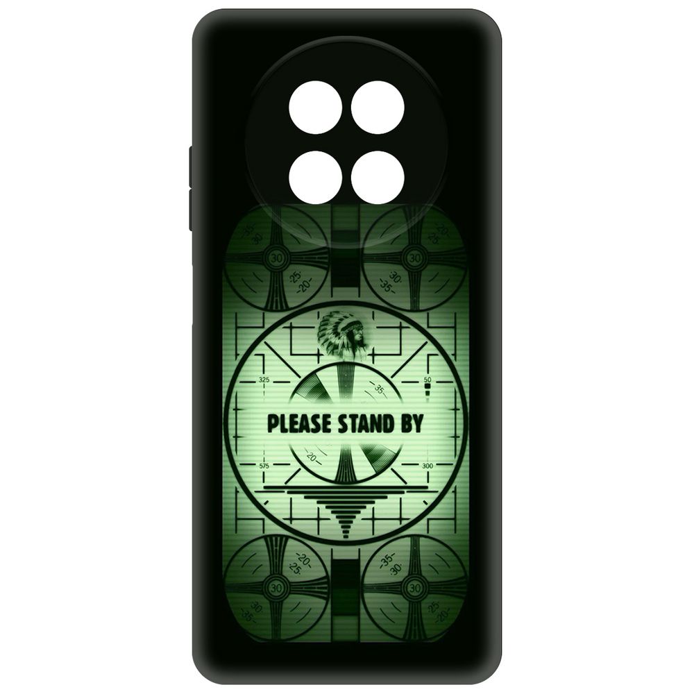 

Чехол-накладка Krutoff Soft Case Фоллаут - Пожалуйста, подождите для Realme 13+ 5G, Черный