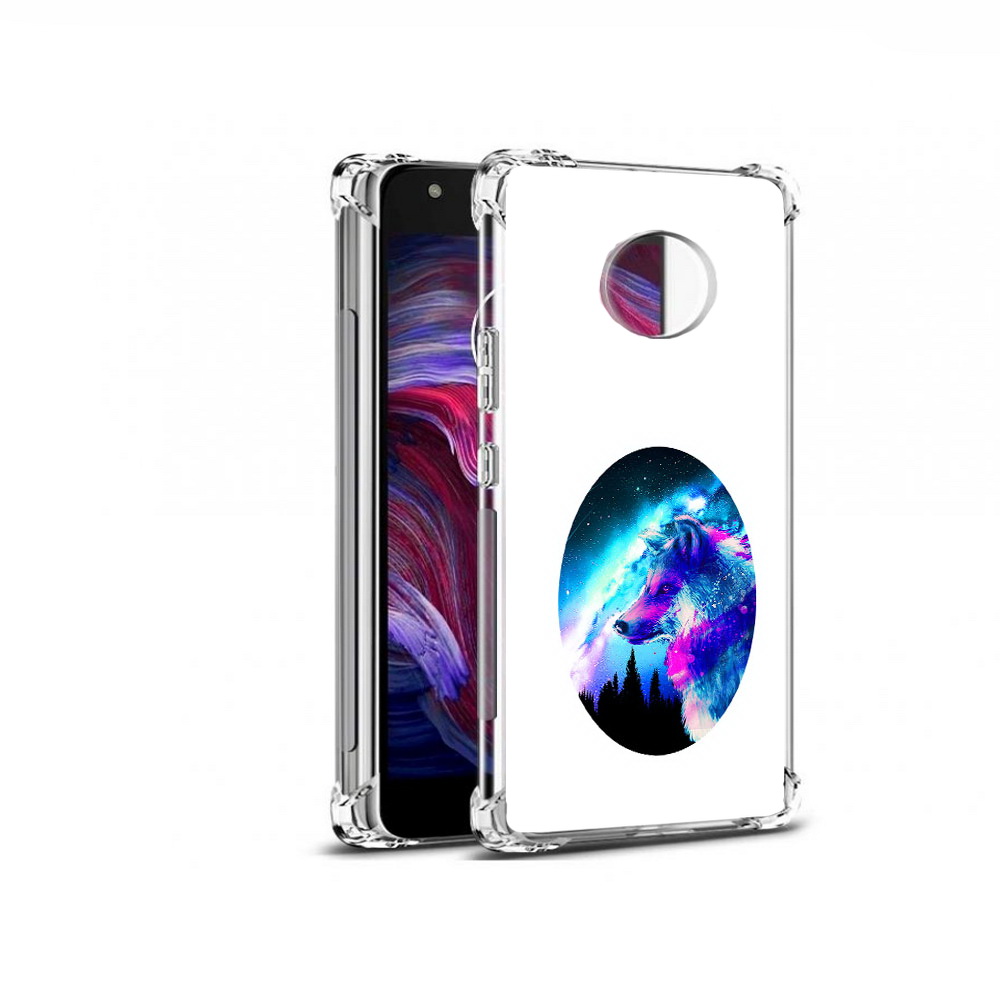 

Чехол MyPads Tocco для Motorola Moto X4 голубой волк (PT96319.371.293), Прозрачный, Tocco