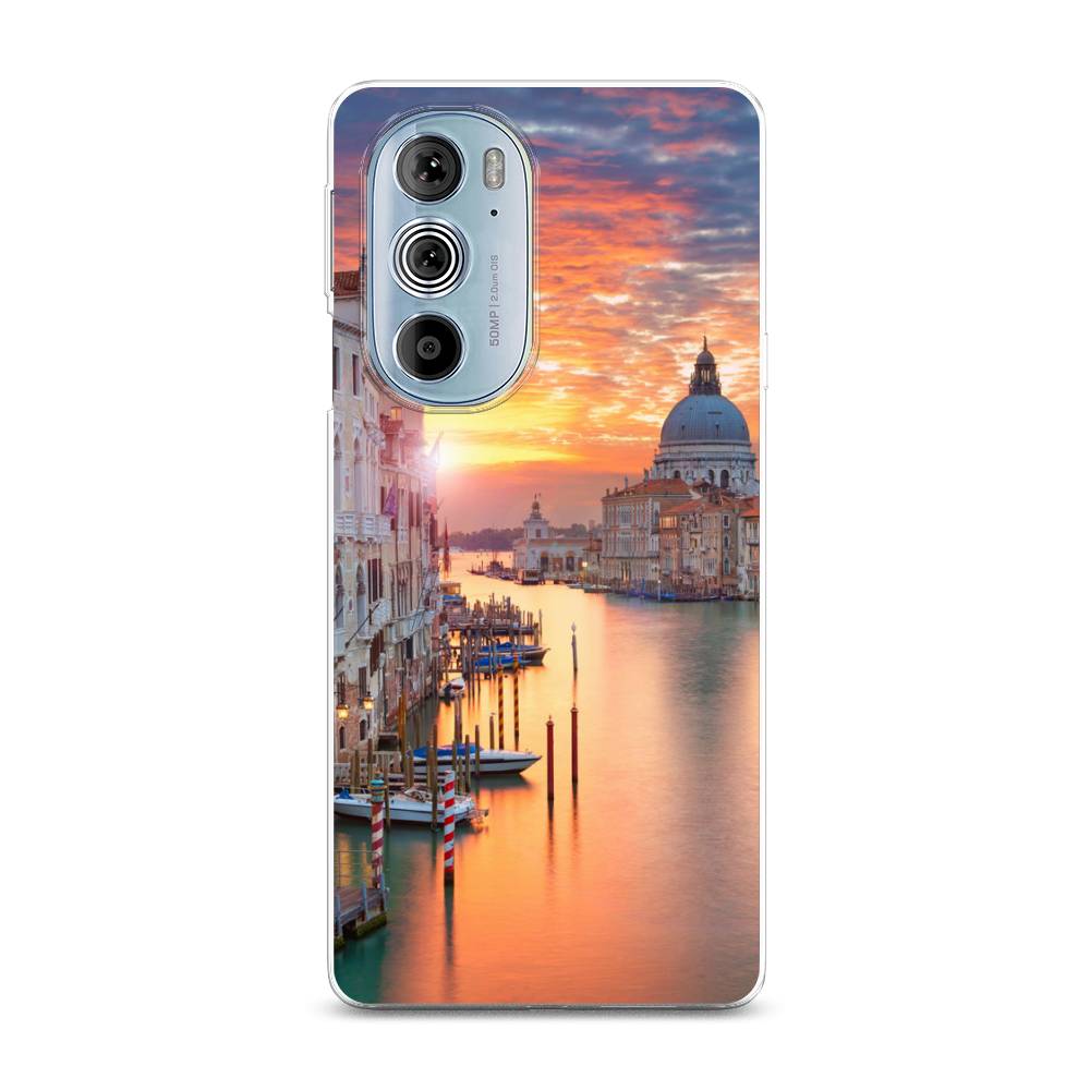 

Чехол на Motorola Edge 30 Pro "Восход 11", Розовый;оранжевый, 243350-2