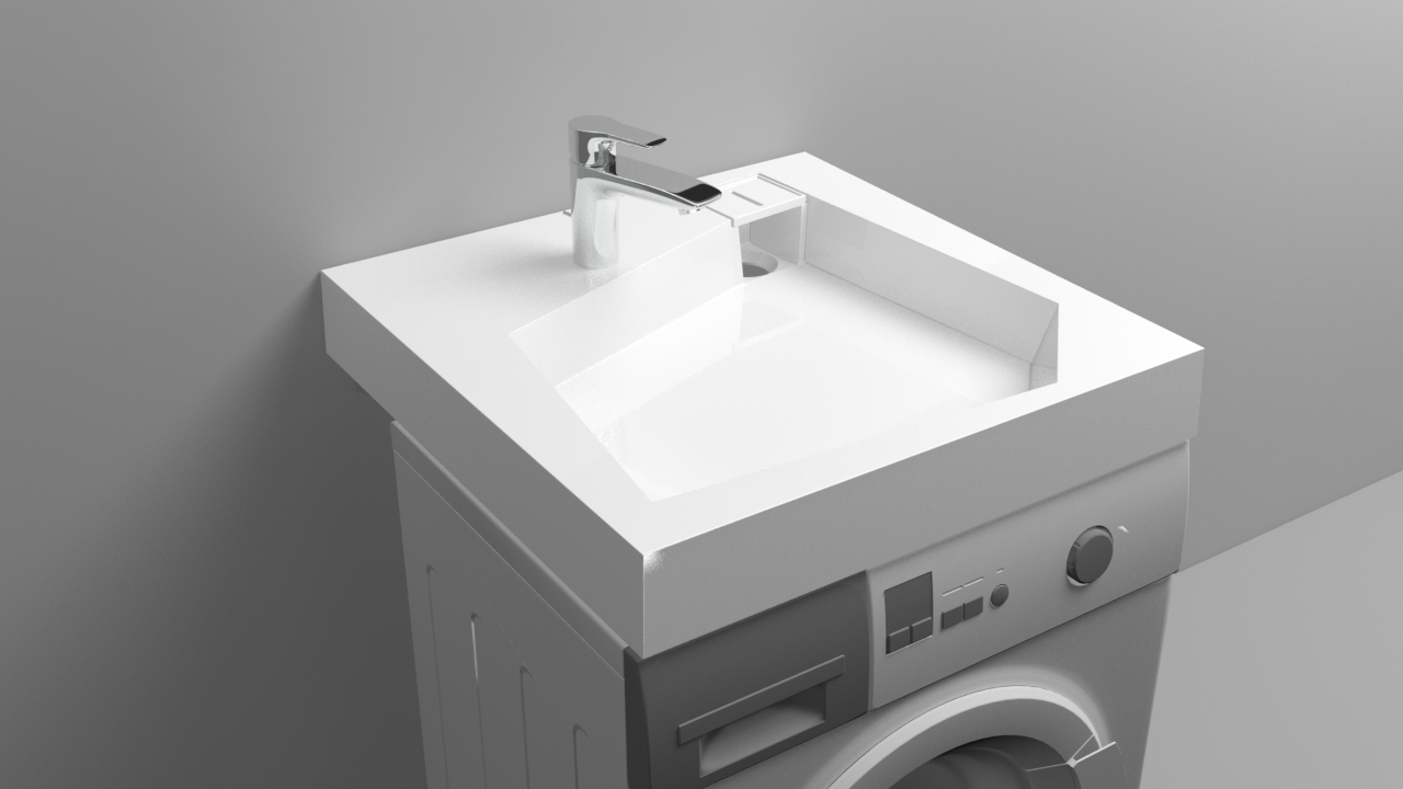 

Раковина Altasan Quadro 60x60 + смеситель, Белый, Quadro 60x60 + смеситель